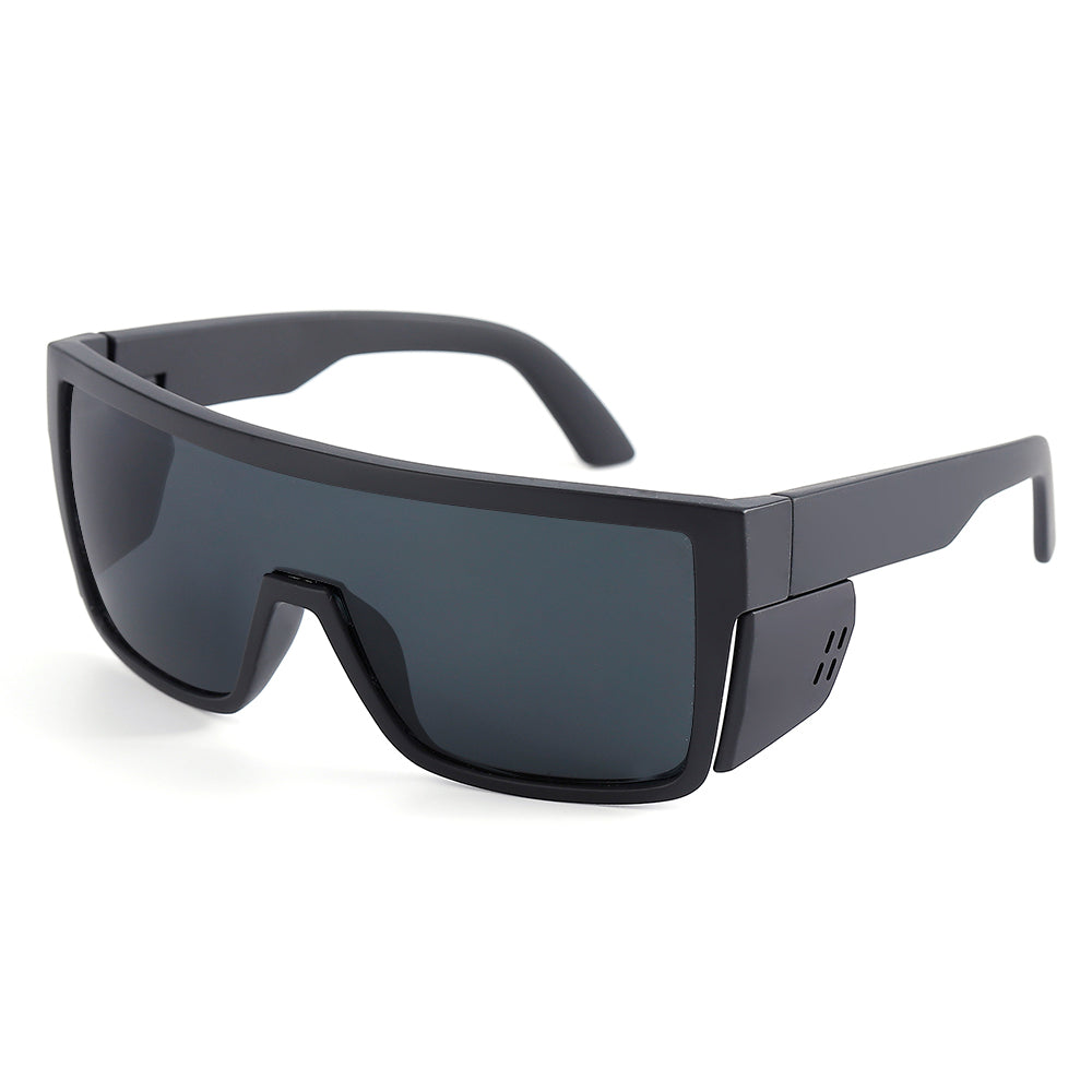 Dempsey-A Matte Black Frame Safety Polarized
