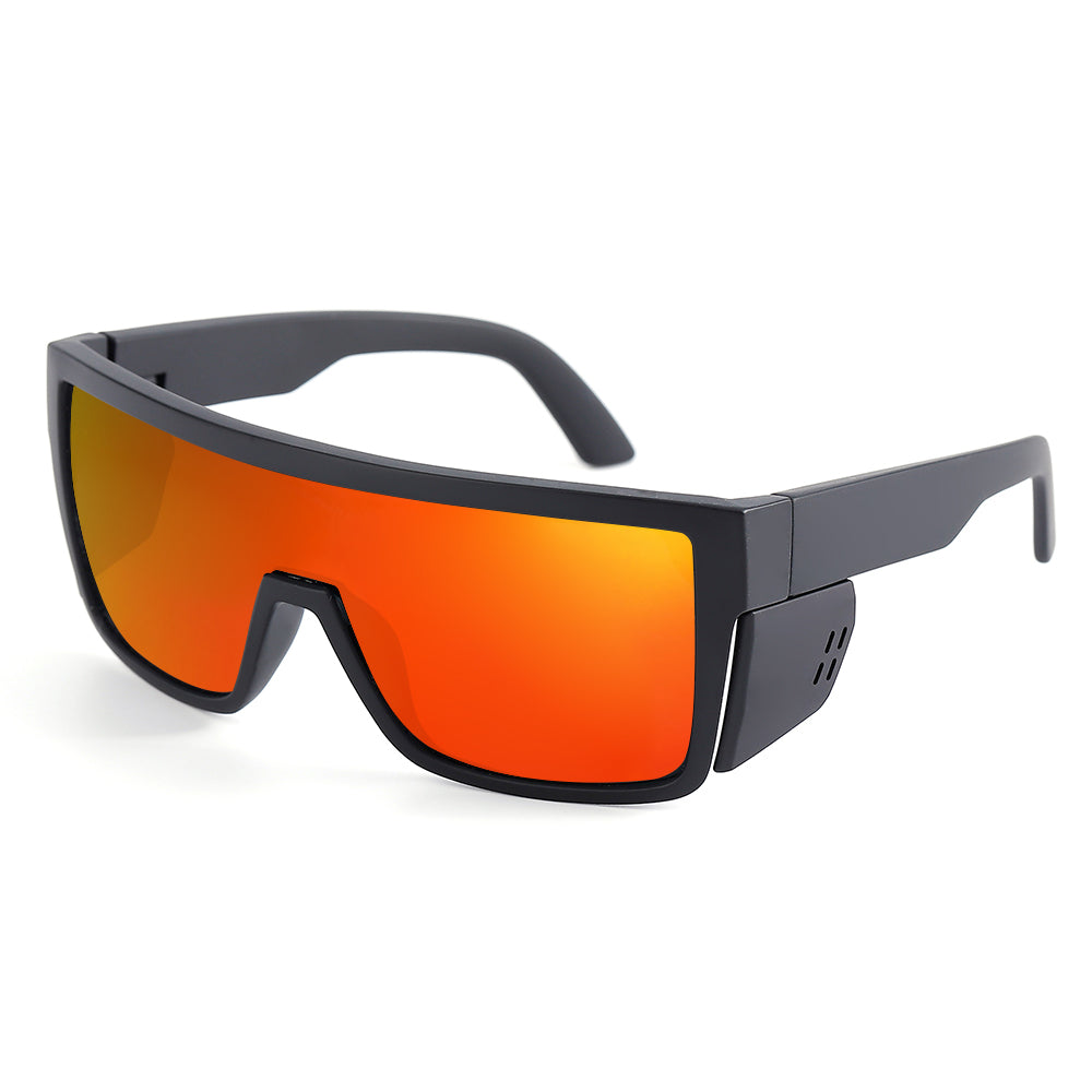 Dempsey-A Matte Black Frame Safety Polarized
