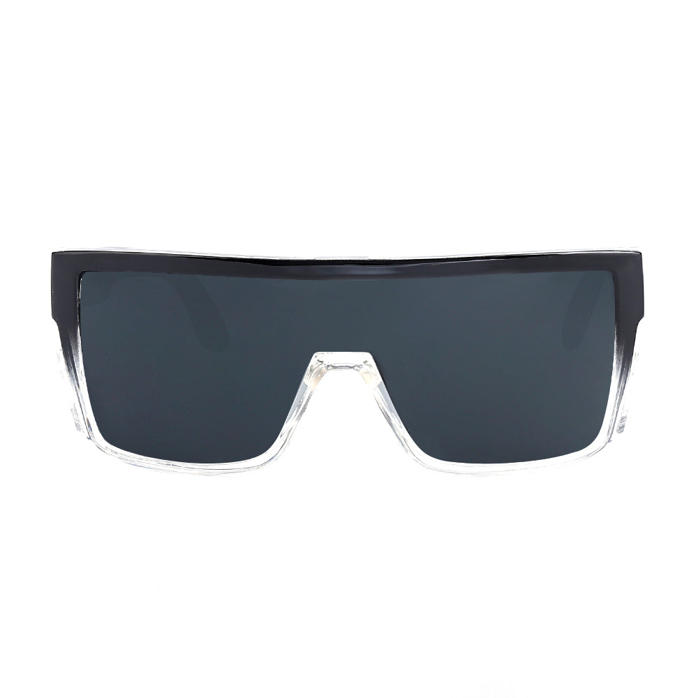 Dempsey-B Clear& Black Two Tone Frame Safety Polarized