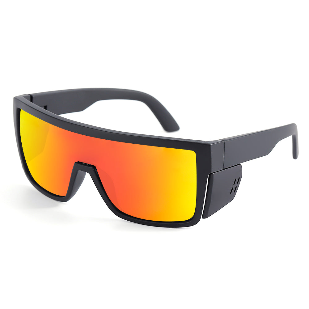 Dempsey-A Matte Black Frame Safety Polarized