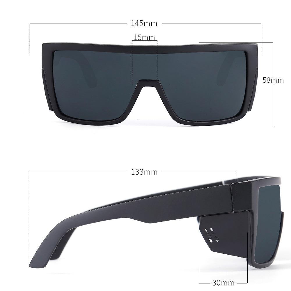 Dempsey-A Matte Black Frame Safety Polarized