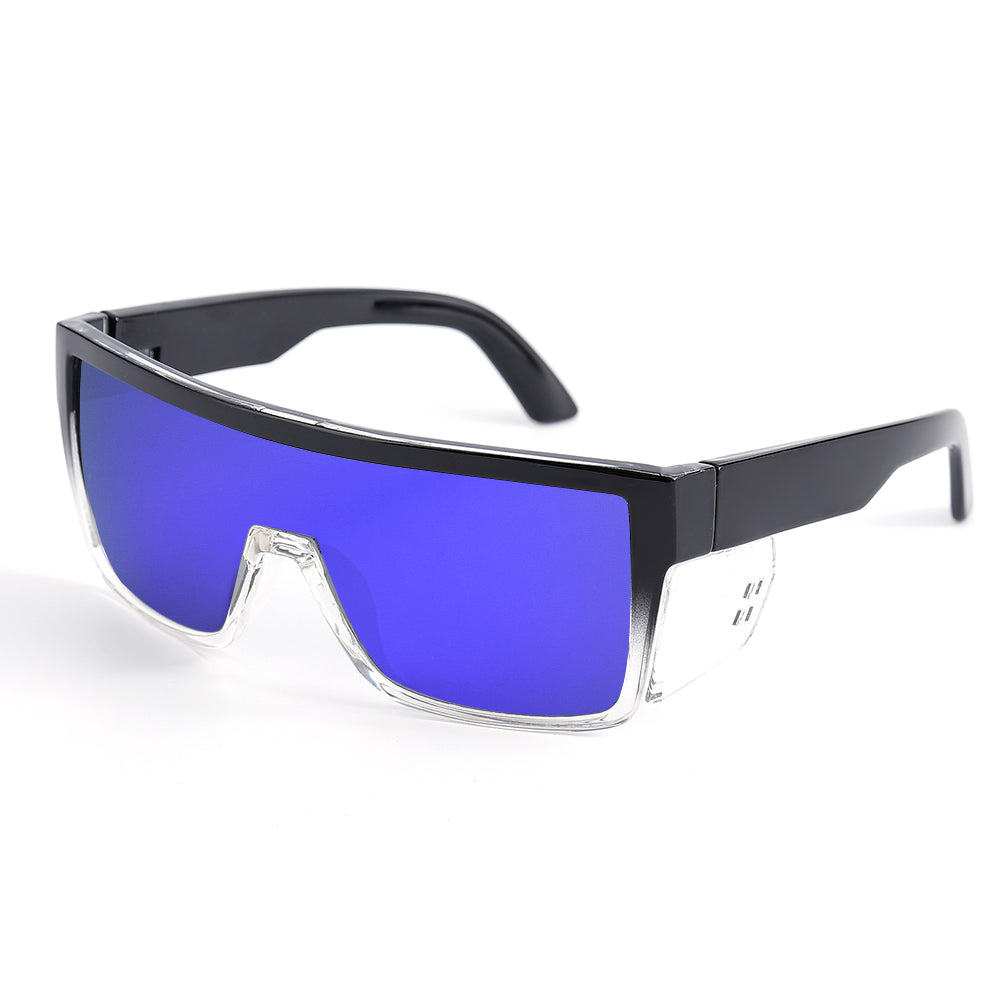 Dempsey-B Clear& Black Two Tone Frame Safety Polarized