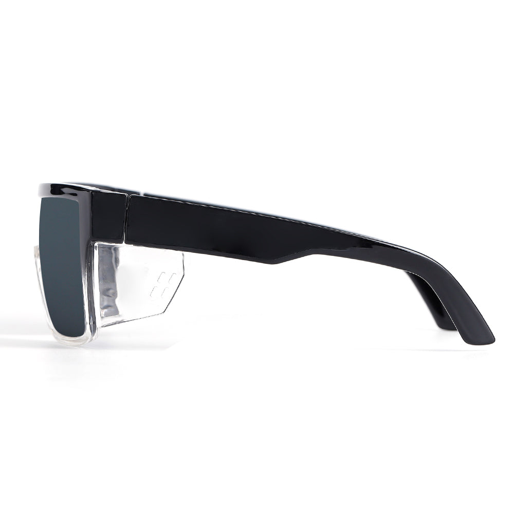 Dempsey-B Clear& Black Two Tone Frame Safety Polarized