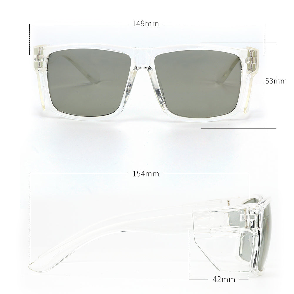 Harley-D Clear Frame Safety Photochromic