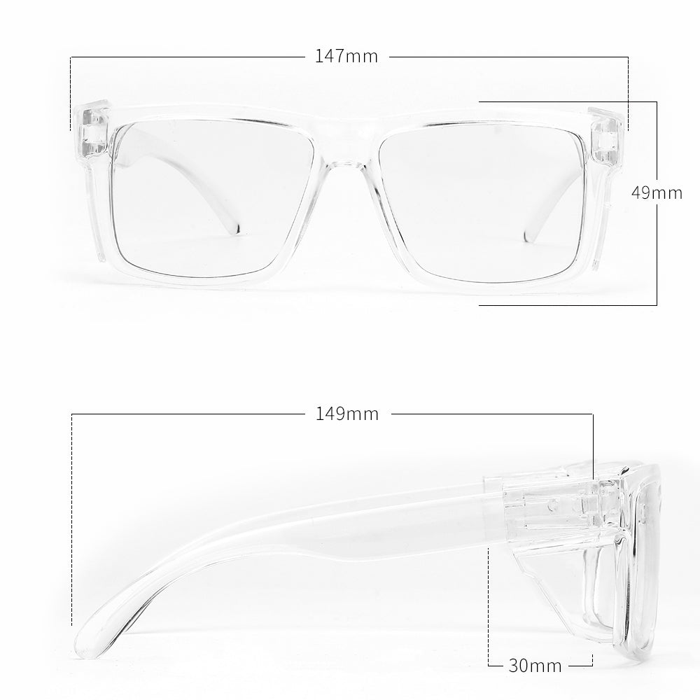 Edmund-B Clear Frame Safety Photochromic