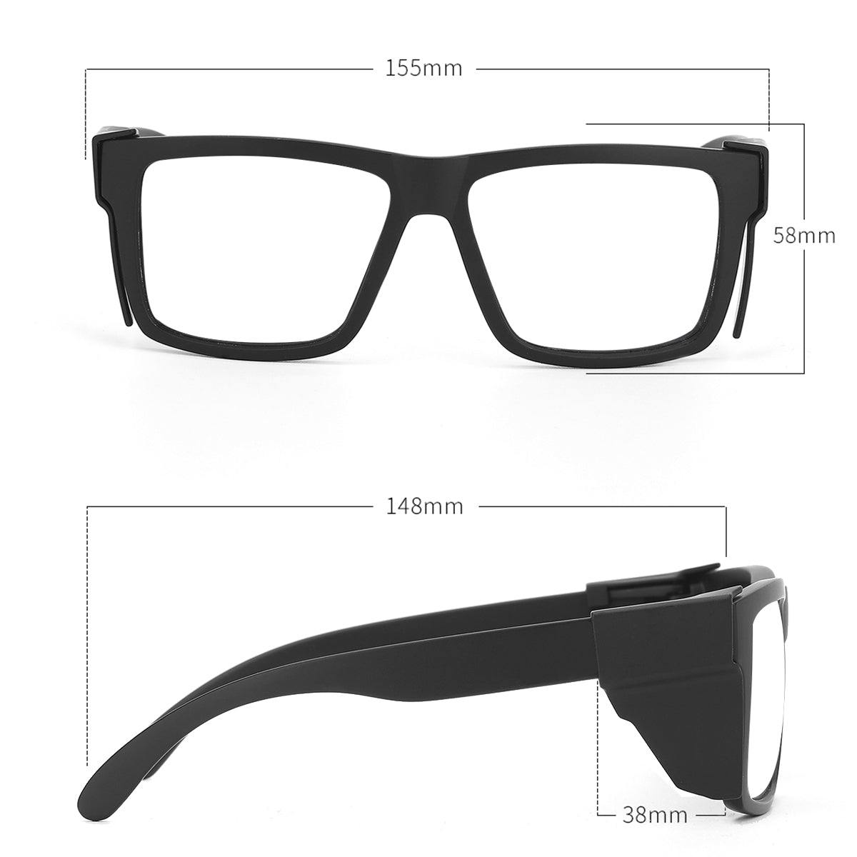 Gregary-A Matte Black Safety Photochromic