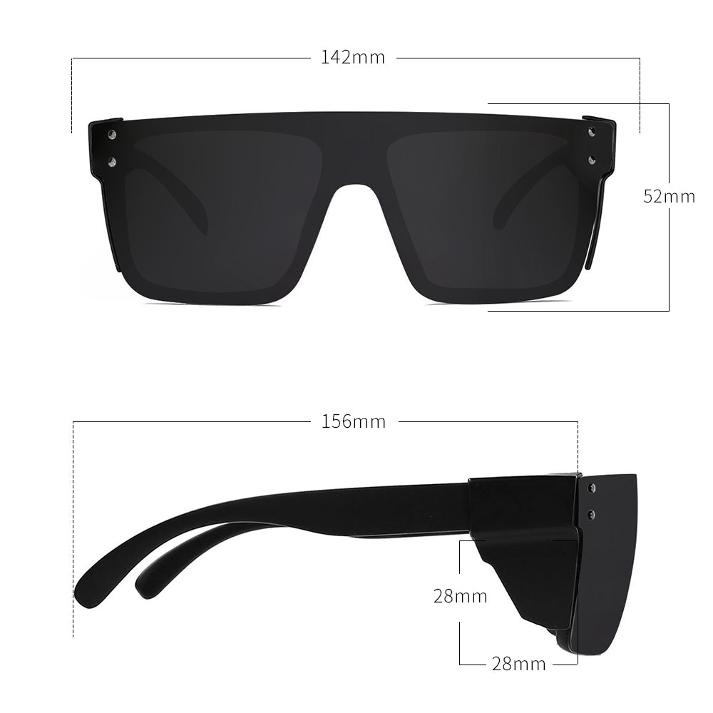 Aaliyah-E Matte Black Frame Safety Polarized
